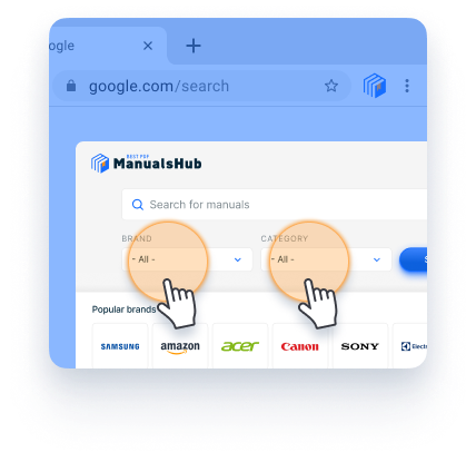 Search by brand and category